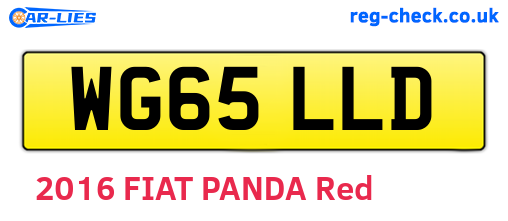WG65LLD are the vehicle registration plates.