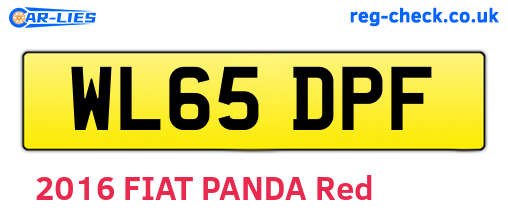 WL65DPF are the vehicle registration plates.