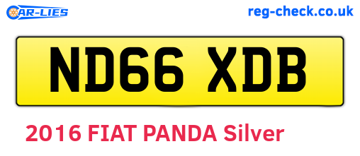 ND66XDB are the vehicle registration plates.