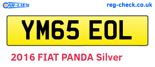 YM65EOL are the vehicle registration plates.