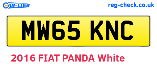 MW65KNC are the vehicle registration plates.