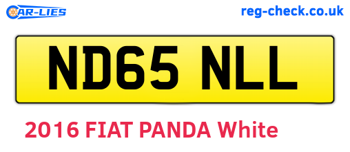 ND65NLL are the vehicle registration plates.