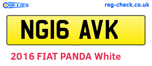 NG16AVK are the vehicle registration plates.