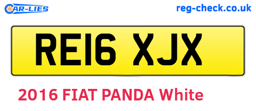 RE16XJX are the vehicle registration plates.