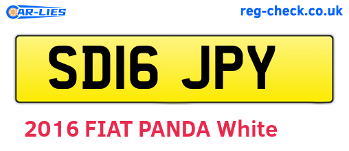 SD16JPY are the vehicle registration plates.