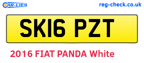SK16PZT are the vehicle registration plates.