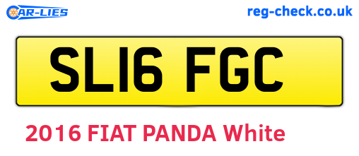 SL16FGC are the vehicle registration plates.