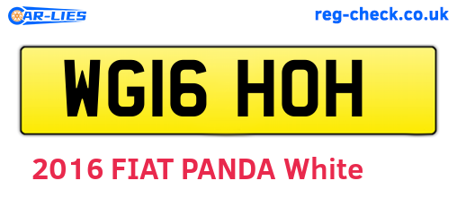 WG16HOH are the vehicle registration plates.