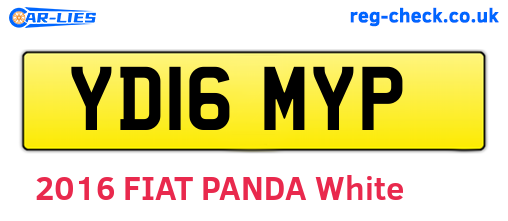 YD16MYP are the vehicle registration plates.