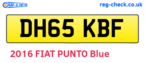 DH65KBF are the vehicle registration plates.