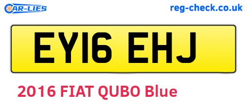 EY16EHJ are the vehicle registration plates.