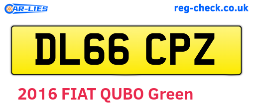DL66CPZ are the vehicle registration plates.