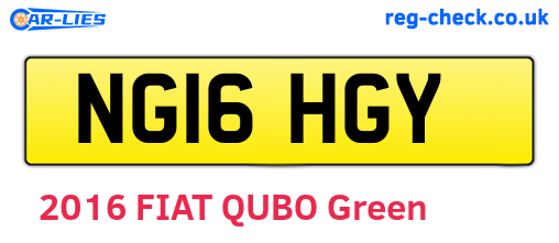 NG16HGY are the vehicle registration plates.