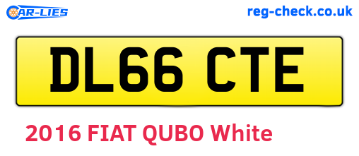 DL66CTE are the vehicle registration plates.