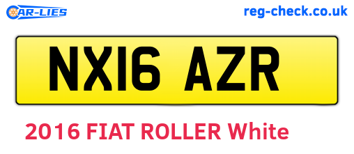 NX16AZR are the vehicle registration plates.