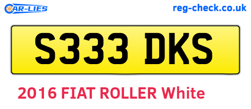 S333DKS are the vehicle registration plates.
