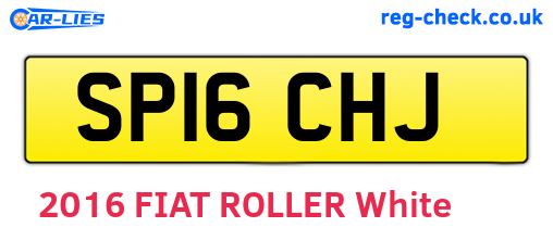 SP16CHJ are the vehicle registration plates.