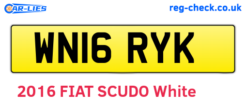 WN16RYK are the vehicle registration plates.