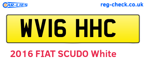WV16HHC are the vehicle registration plates.