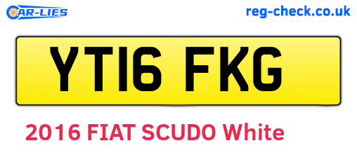 YT16FKG are the vehicle registration plates.
