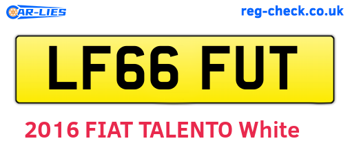 LF66FUT are the vehicle registration plates.