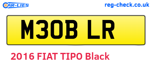 M30BLR are the vehicle registration plates.