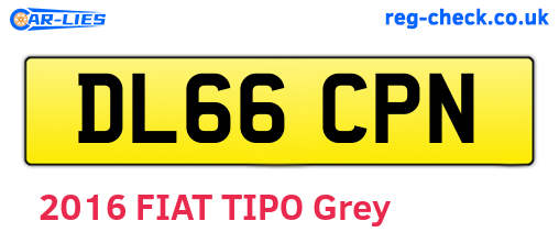 DL66CPN are the vehicle registration plates.