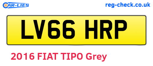 LV66HRP are the vehicle registration plates.