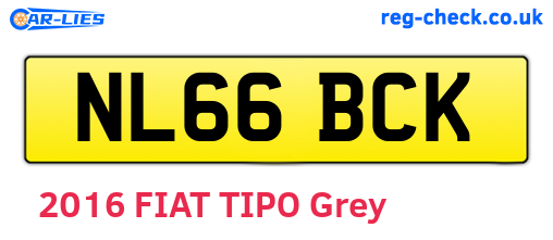 NL66BCK are the vehicle registration plates.