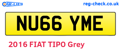 NU66YME are the vehicle registration plates.