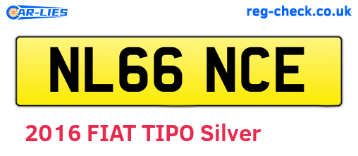NL66NCE are the vehicle registration plates.