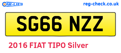 SG66NZZ are the vehicle registration plates.