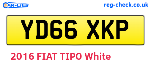 YD66XKP are the vehicle registration plates.