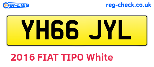 YH66JYL are the vehicle registration plates.