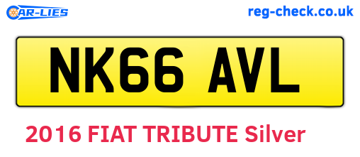 NK66AVL are the vehicle registration plates.