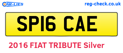 SP16CAE are the vehicle registration plates.