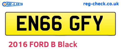 EN66GFY are the vehicle registration plates.