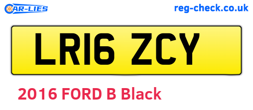 LR16ZCY are the vehicle registration plates.