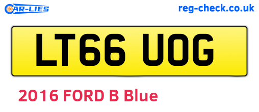 LT66UOG are the vehicle registration plates.