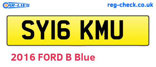 SY16KMU are the vehicle registration plates.