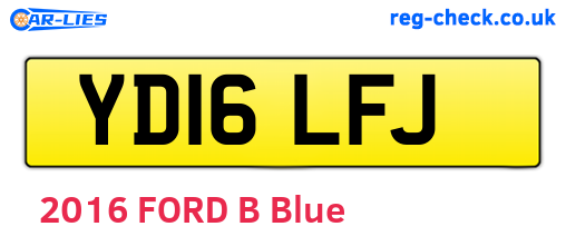 YD16LFJ are the vehicle registration plates.