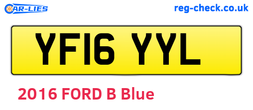 YF16YYL are the vehicle registration plates.