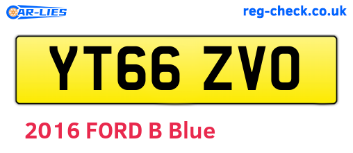 YT66ZVO are the vehicle registration plates.