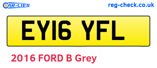 EY16YFL are the vehicle registration plates.
