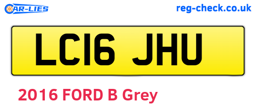 LC16JHU are the vehicle registration plates.
