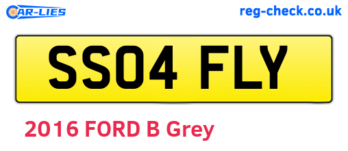 SS04FLY are the vehicle registration plates.