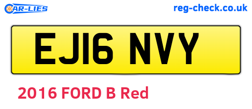 EJ16NVY are the vehicle registration plates.