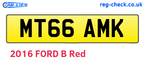 MT66AMK are the vehicle registration plates.