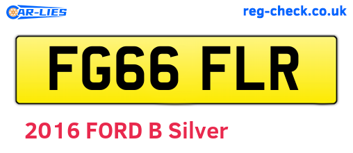 FG66FLR are the vehicle registration plates.