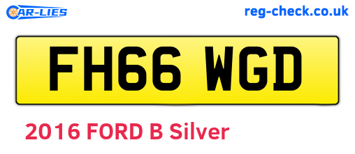 FH66WGD are the vehicle registration plates.